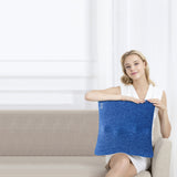 Master Bravo Shiatsu 4D Kneading Deep Tissue Massage Throw Pillow Blue