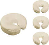 Master Massage Fitted Crescent Face Pillow (Face Pillow, Headrest, Face Cradle) Cover,  4 Piece Pack