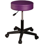 MT Massage Pneumatic Swivel/Rolling Massage Stool Purple - Royal Recliners