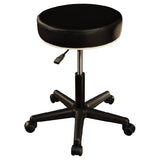 MT Massage Pneumatic Swivel/Rolling Massage Stool Black