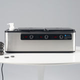 Master Massage Professional Electric 2 in 1 Massage Stone Heater & 3 Bottle Massage Oil/Lotion/Gel Heater