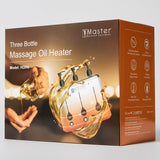 Master Three Bottle Massage Oil Warmer Lotion Warmer Dispenser Heated for Body Cream Heating Device for Massage Therapy & Personal Use- Quick Oil & Lotion Warmer Heats up