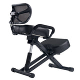 Master Massage Ergonomic Kneeling Chair with Back Support for Office -Posture Chair with Angled Seat and Backrest for Home and Office-Posture Correction Stool-Improve Your Posture