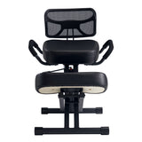 Master Massage Ergonomic Kneeling Chair with Back Support for Office -Posture Chair with Angled Seat and Backrest for Home and Office-Posture Correction Stool-Improve Your Posture