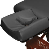 MASTER MASSAGE Universal Ergonomic Dream™ Adjustable Massage Table Face Cradle and Ergonomic Dream Face Cushion Pillow set-Black Color