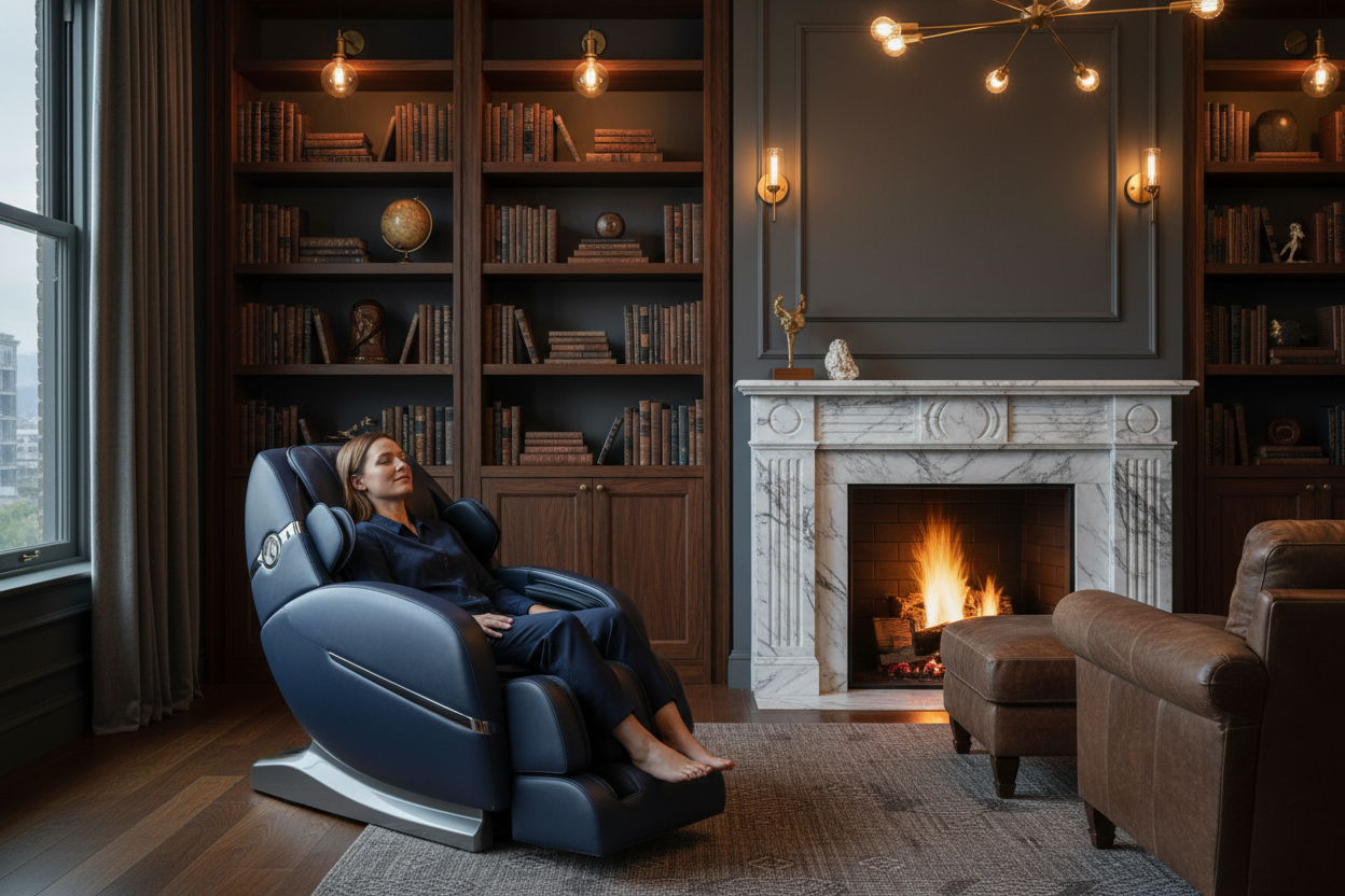 Home Library Navy Chair